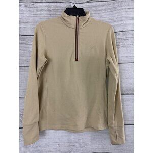 Polo Golf Beige Half-Zip Pullover Top Size S